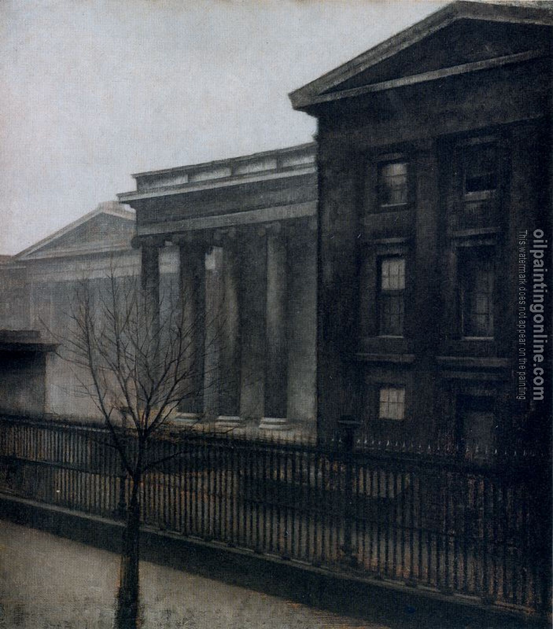 Vilhelm Hammershoi - The British Museum in the Winter